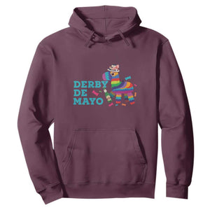 Funny Derby Day Cinco De Mayo Hoodie Derby De Mayo Horse Pinata TS11 Maroon Print Your Wear