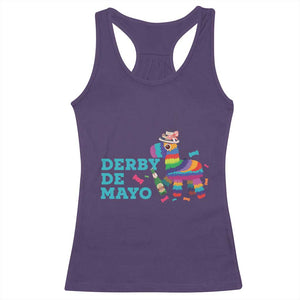 Funny Derby Day Cinco De Mayo Racerback Tank Top Derby De Mayo Horse Pinata TS11 Purple Print Your Wear