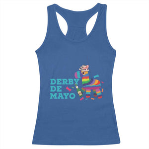 Funny Derby Day Cinco De Mayo Racerback Tank Top Derby De Mayo Horse Pinata TS11 Royal Blue Print Your Wear