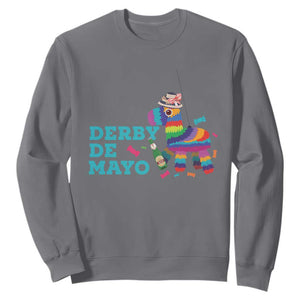 Funny Derby Day Cinco De Mayo Sweatshirt Derby De Mayo Horse Pinata TS11 Charcoal Print Your Wear