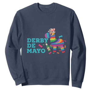 Funny Derby Day Cinco De Mayo Sweatshirt Derby De Mayo Horse Pinata TS11 Navy Print Your Wear