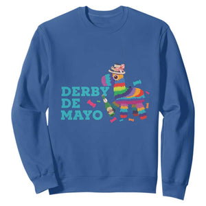 Funny Derby Day Cinco De Mayo Sweatshirt Derby De Mayo Horse Pinata TS11 Royal Blue Print Your Wear