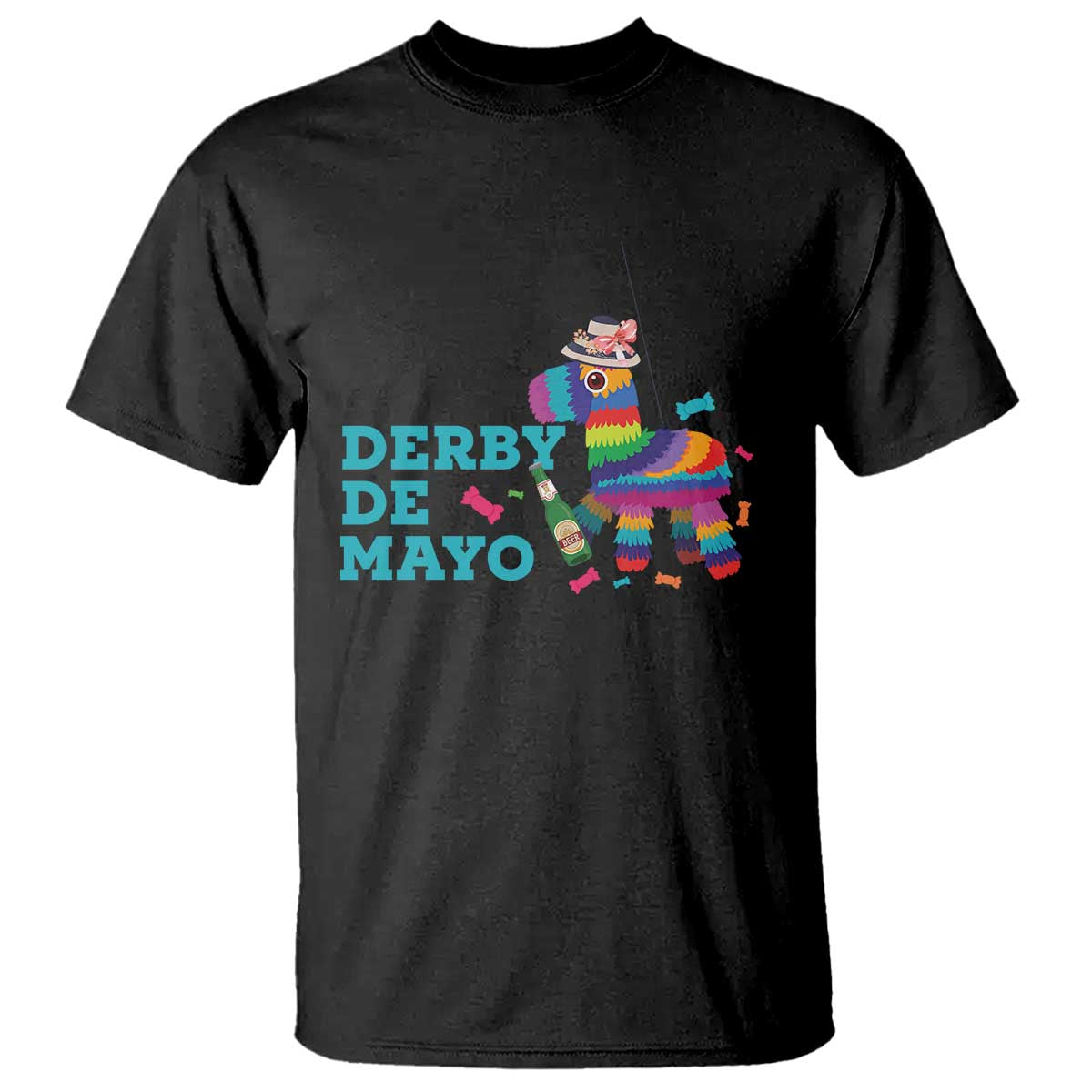 Funny Derby Day Cinco De Mayo T Shirt Derby De Mayo Horse Pinata TS11 Black Print Your Wear