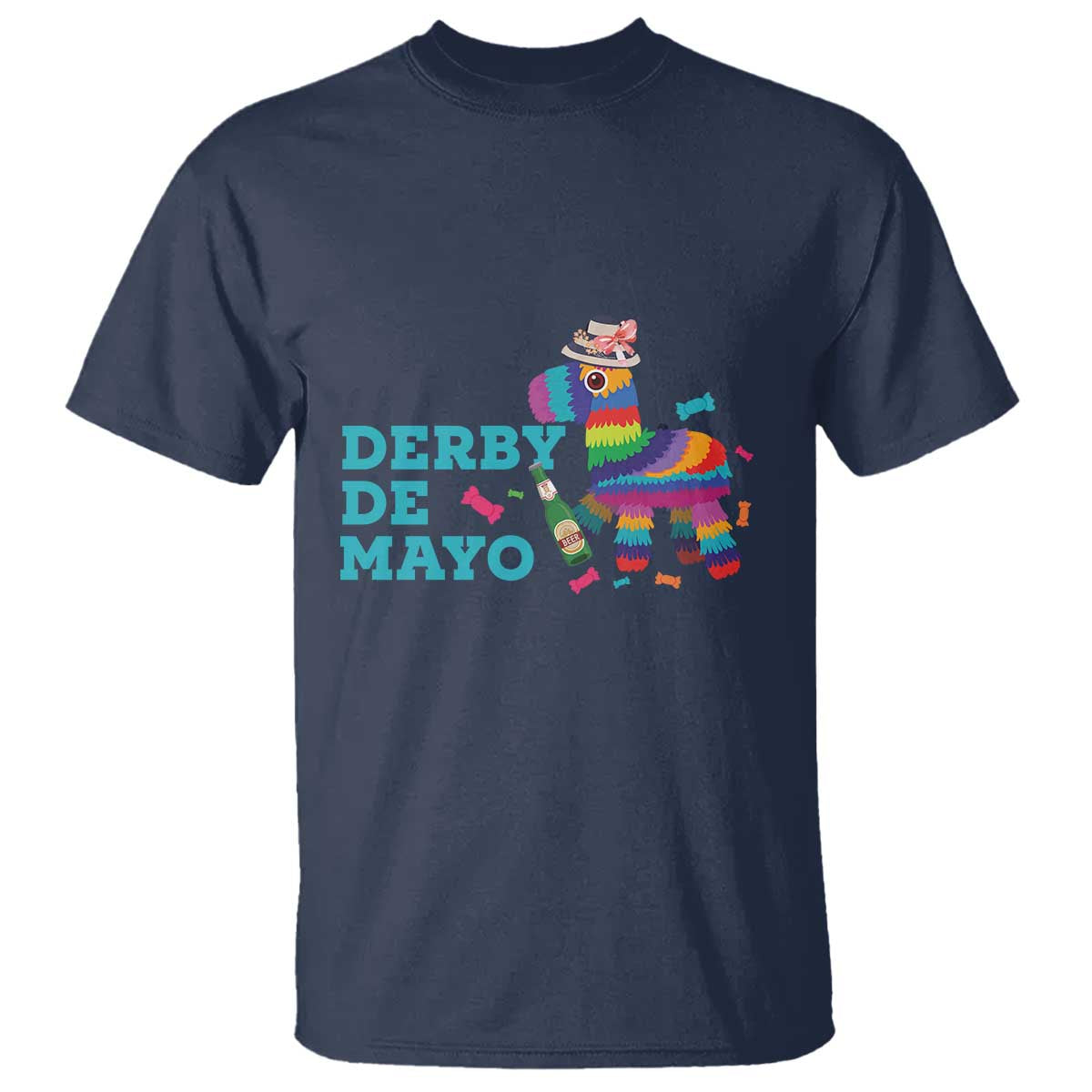 Funny Derby Day Cinco De Mayo T Shirt Derby De Mayo Horse Pinata TS11 Navy Print Your Wear