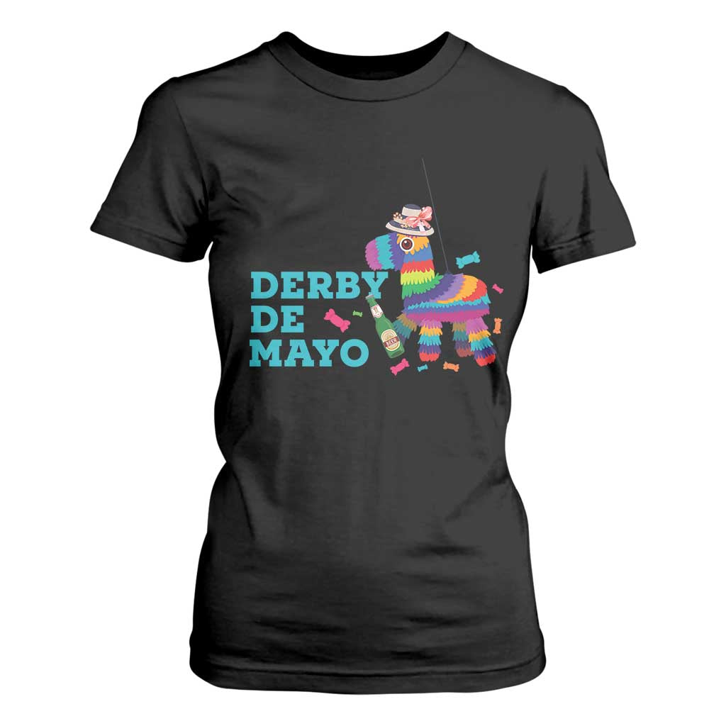 Funny Derby Day Cinco De Mayo T Shirt For Women Derby De Mayo Horse Pinata TS11 Black Print Your Wear