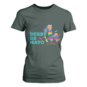Funny Derby Day Cinco De Mayo T Shirt For Women Derby De Mayo Horse Pinata TS11 Dark Forest Green Print Your Wear