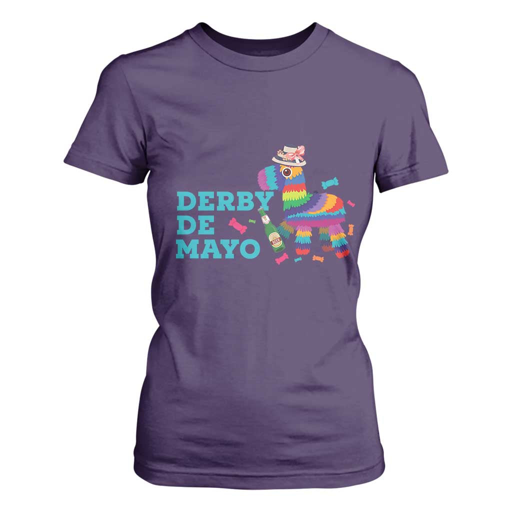 Funny Derby Day Cinco De Mayo T Shirt For Women Derby De Mayo Horse Pinata TS11 Purple Print Your Wear