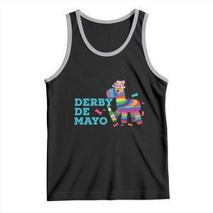Funny Derby Day Cinco De Mayo Tank Top Derby De Mayo Horse Pinata TS11 Black Athletic Heather Print Your Wear