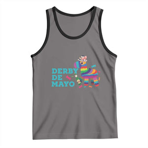 Funny Derby Day Cinco De Mayo Tank Top Derby De Mayo Horse Pinata TS11 Deep Heather Black Print Your Wear
