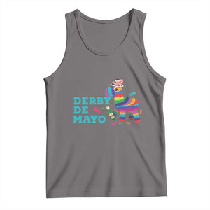 Funny Derby Day Cinco De Mayo Tank Top Derby De Mayo Horse Pinata TS11 Deep Heather Print Your Wear