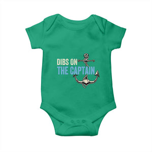 Funny Dibs On The Captain Baby Onesie Boating Boat Lover Anchor TS11 Irish Green Print Your Wear