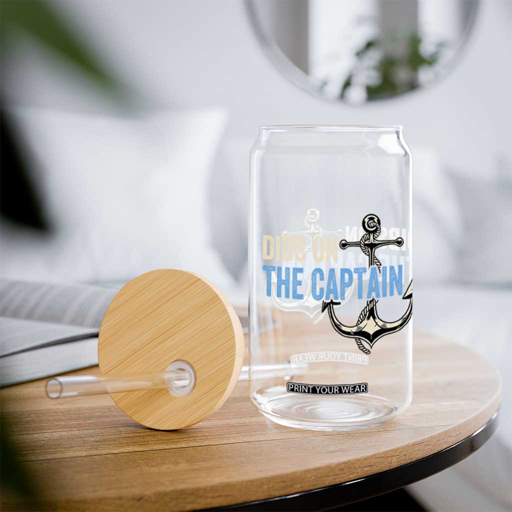 Funny Dibs On The Captain Glass Can Boating Boat Lover Anchor TS11 Print Your Wear