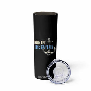 Funny Dibs On The Captain Skinny Tumbler Boating Boat Lover Anchor TS11 Print Your Wear