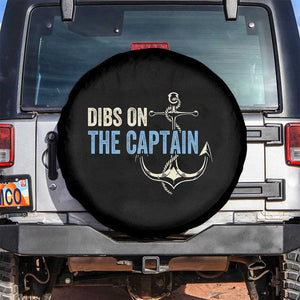 Funny Dibs On The Captain Spare Tire Cover Boating Boat Lover Anchor TS11 No hole Black Print Your Wear