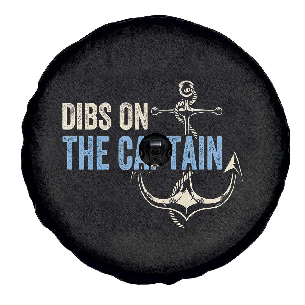 Funny Dibs On The Captain Spare Tire Cover Boating Boat Lover Anchor TS11 Print Your Wear