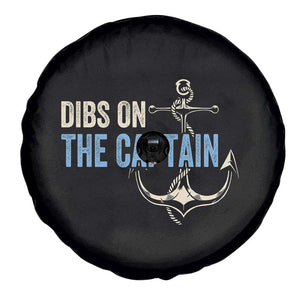 Funny Dibs On The Captain Spare Tire Cover Boating Boat Lover Anchor TS11 Print Your Wear