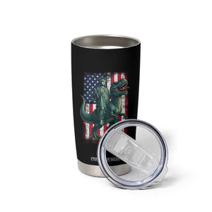 Funny Dinosaur Statue Of Liberty 4th Of July Tumbler Cup American Flag TS11 Print Your Wear