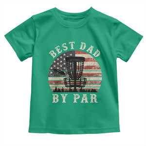 Funny Disc Golf Dad Best Dad By Par Toddler T Shirt Vintage American Flag Fathers Day TS11 Irish Green Print Your Wear