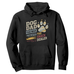 Funny Dog Dad The Man The Myth The Snack Dealer Hoodie Fur Dad Fathers Day TS11 Black Print Your Wear