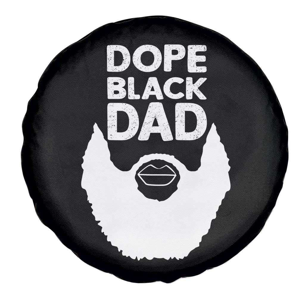 Funny Dope Black Dad Spare Tire Cover Father's Day Juneteenth History Month TS11 Print Your Wear