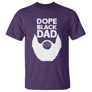 Funny Dope Black Dad T Shirt Father's Day Juneteenth History Month TS11 Purple Print Your Wear