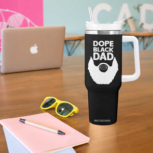 Funny Dope Black Dad Tumbler With Handle Father's Day Juneteenth History Month TS11 Print Your Wear