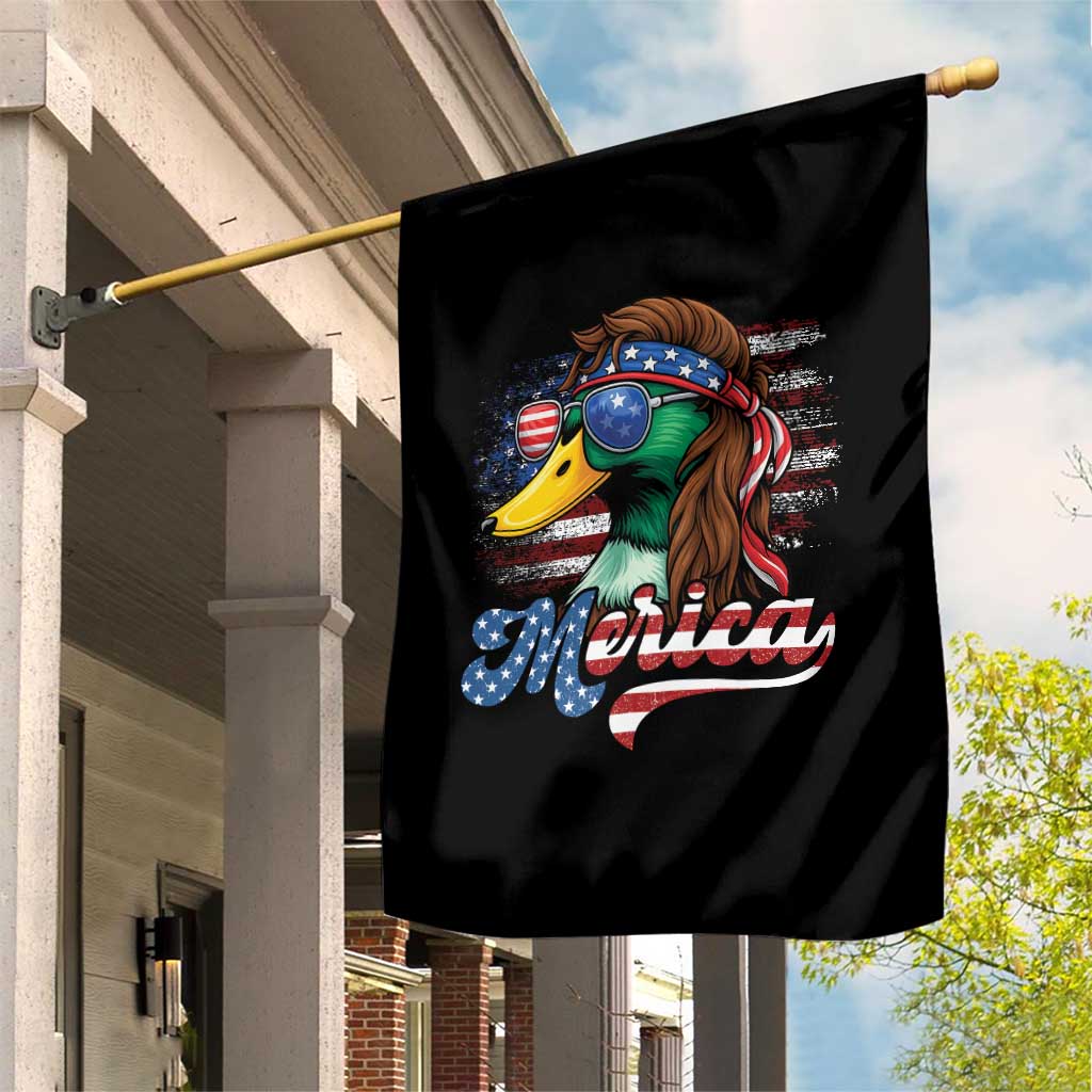 Funny Duck Merica Garden Flag 4th Of July American Flag Patriotic Hunting TS11 Print Your Wear