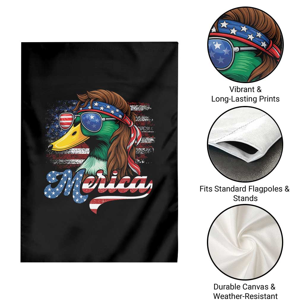 Funny Duck Merica Garden Flag 4th Of July American Flag Patriotic Hunting TS11 Print Your Wear