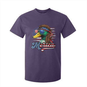 Funny Duck Merica T Shirt For Kid 4th Of July American Flag Patriotic Hunting TS11 Purple Print Your Wear