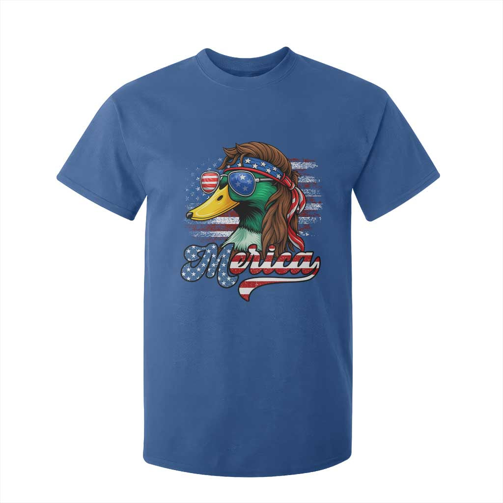 Funny Duck Merica T Shirt For Kid 4th Of July American Flag Patriotic Hunting TS11 Royal Blue Print Your Wear