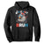Funny Eagle It's 4th Of July Bruh Hoodie Patriotic Bald Eagle American Flag TS11 Black Print Your Wear