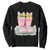 Funny Easter Day Gardening Sweatshirt Gardener Boots Bunny Ears Colorful Eggs TS11 Black Print Your Wear