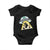 Funny Easter Day UFO Alien Bunny Baby Onesie TS11 Black Print Your Wear