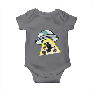 Funny Easter Day UFO Alien Bunny Baby Onesie TS11 Charcoal Print Your Wear