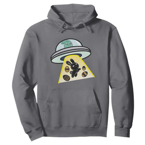 Funny Easter Day UFO Alien Bunny Hoodie TS11 Charcoal Print Your Wear