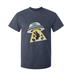 Funny Easter Day UFO Alien Bunny T Shirt For Kid TS11 Navy Print Your Wear