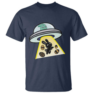 Funny Easter Day UFO Alien Bunny T Shirt TS11 Navy Print Your Wear