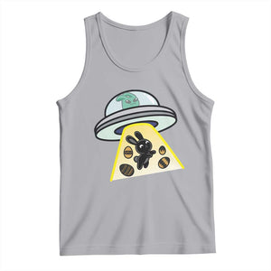 Funny Easter Day UFO Alien Bunny Tank Top TS11 Athletic Heather Print Your Wear