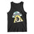 Funny Easter Day UFO Alien Bunny Tank Top TS11 Black Print Your Wear