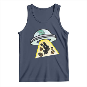 Funny Easter Day UFO Alien Bunny Tank Top TS11 Navy Print Your Wear