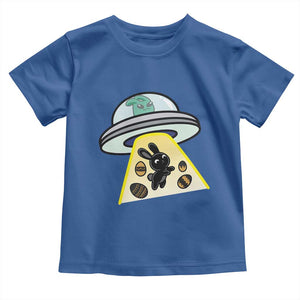 Funny Easter Day UFO Alien Bunny Toddler T Shirt TS11 Royal Blue Print Your Wear