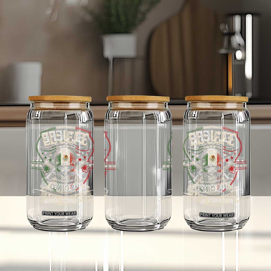 Funny El Jefe Mas Chingon Glass Can Mexican Boss TS11 Print Your Wear