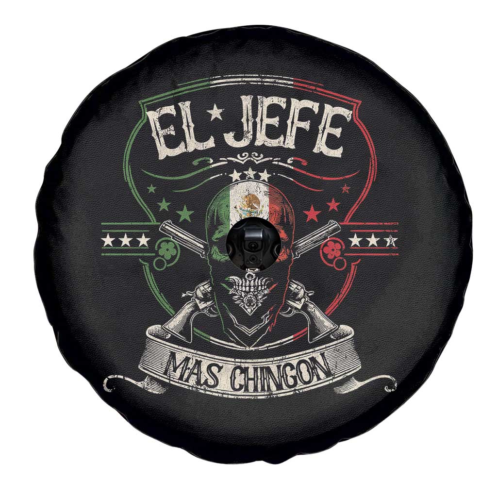 Funny El Jefe Mas Chingon Spare Tire Cover Mexican Boss TS11 Print Your Wear