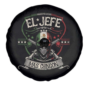 Funny El Jefe Mas Chingon Spare Tire Cover Mexican Boss TS11 Print Your Wear