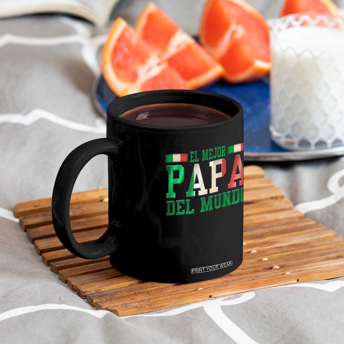 Funny El Mejor Papa Del Mundo Coffee Mug Mexican Father TS11 Print Your Wear