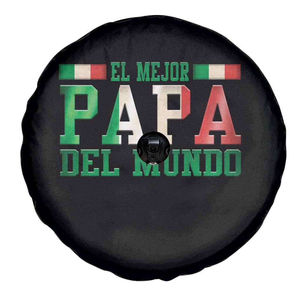 Funny El Mejor Papa Del Mundo Spare Tire Cover Mexican Father TS11 Print Your Wear