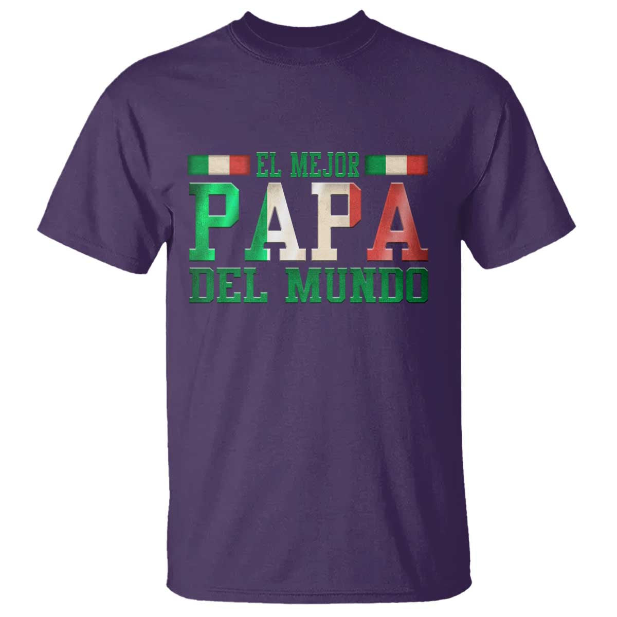 Funny El Mejor Papa Del Mundo T Shirt Mexican Father TS11 Purple Print Your Wear