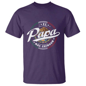 Funny El Papa Mas Chingon T Shirt Best Mexican Dad Father's Day TS11 Purple Print Your Wear