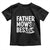 Funny Father Mows Best Toddler T Shirt Fathers Day Dad Jokes Lawn Mowing TS11 Black Print Your Wear