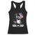 Funny Feral And Free Racerback Tank Top 4th of July Patriotic Raccoon With American Flag Fireworks TS11 Black Print Your Wear